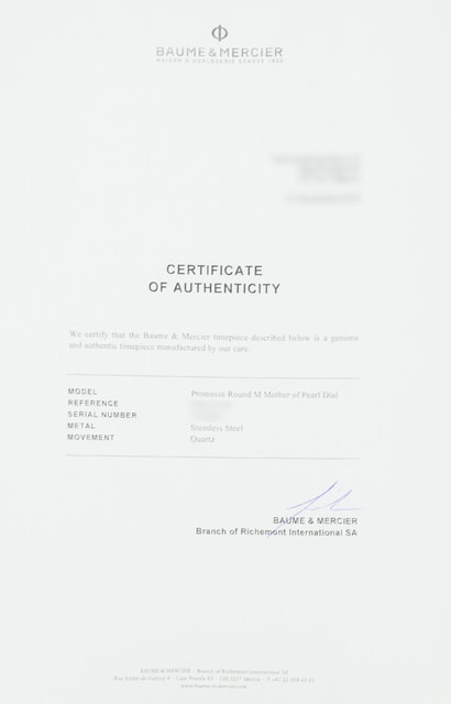 Baume et Mercier Promesse 10160 Image 4